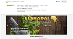 Desktop Screenshot of elshadaibeautyproducts.com